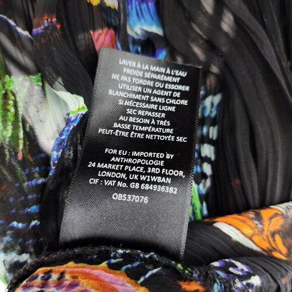 Maeve by Anthropologie Size 8 Sheer Floral Dress – Boho, 36.5″ Length - Picture 5 of 9